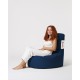 Garden Bean Bag Lina - Dark Blue Dark Blue Atelier del Sofa Garden Bean Bag Lina - Dark Blue Dark Blue