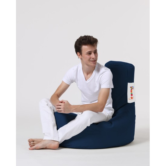 Garden Bean Bag Lina - Dark Blue Dark Blue Atelier del Sofa Garden Bean Bag Lina - Dark Blue Dark Blue