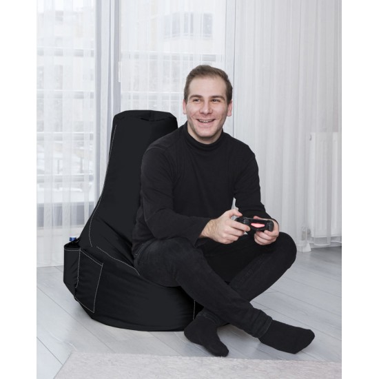 Garden Bean Bag EVA Sport - Black Black Atelier del Sofa Garden Bean Bag EVA Sport - Black Black