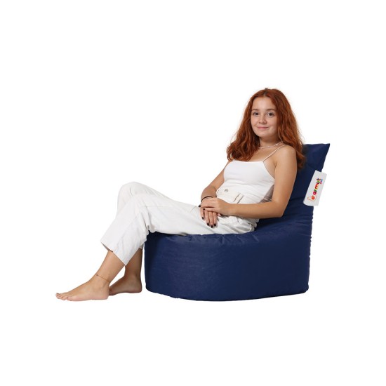 Garden Bean Bag Baton - Dark Blue Dark Blue Atelier del Sofa Garden Bean Bag Baton - Dark Blue Dark Blue