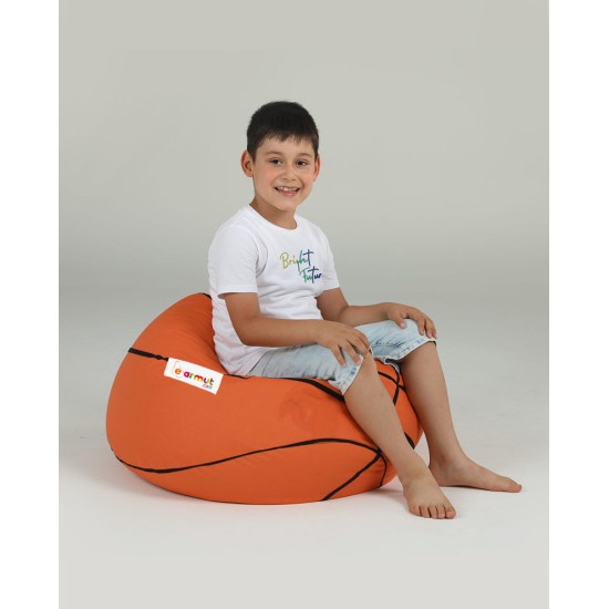 Garden Bean Bag Basketball Kids Pouf - Tile Red Tile Red Atelier del Sofa Garden Bean Bag Basketball Kids Pouf - Tile Red Tile Red