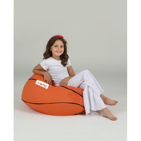 Garden Bean Bag Basketball Kids Pouf - Tile Red Tile Red Atelier del Sofa Garden Bean Bag Basketball Kids Pouf - Tile Red Tile Red