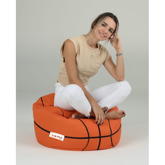 Garden Bean Bag Basketball Kids Pouf - Tile Red Tile Red Atelier del Sofa Garden Bean Bag Basketball Kids Pouf - Tile Red Tile Red