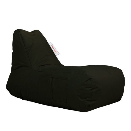 Garden Bean Bag Trendy Comfort Bed Pouf - Black Black Atelier del Sofa Garden Bean Bag Trendy Comfort Bed Pouf - Black Black