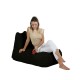 Garden Bean Bag Trendy Comfort Bed Pouf - Black Black Atelier del Sofa Garden Bean Bag Trendy Comfort Bed Pouf - Black Black