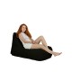 Garden Bean Bag Trendy Comfort Bed Pouf - Black Black Atelier del Sofa Garden Bean Bag Trendy Comfort Bed Pouf - Black Black