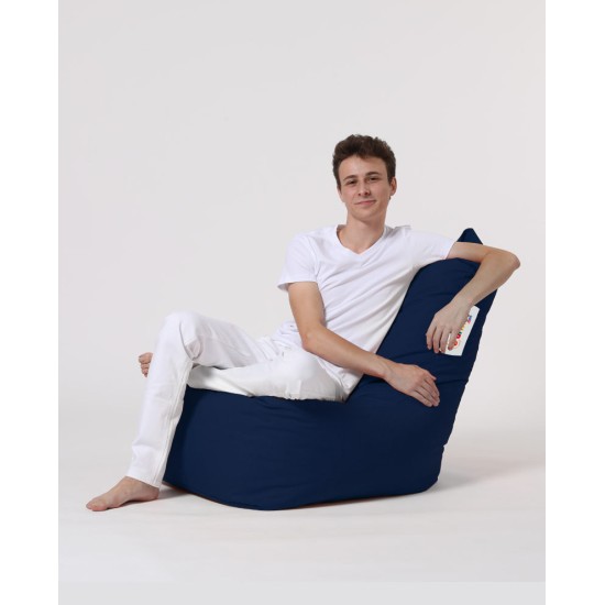 Garden Bean Bag Diamond - Dark Blue Dark Blue Atelier del Sofa Garden Bean Bag Diamond - Dark Blue Dark Blue