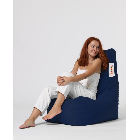 Garden Bean Bag Diamond - Dark Blue Dark Blue Atelier del Sofa Garden Bean Bag Diamond - Dark Blue Dark Blue