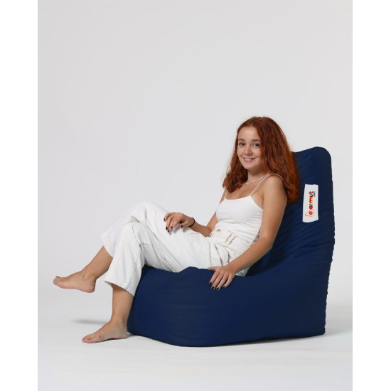 Garden Bean Bag Diamond - Dark Blue Dark Blue Atelier del Sofa Garden Bean Bag Diamond - Dark Blue Dark Blue