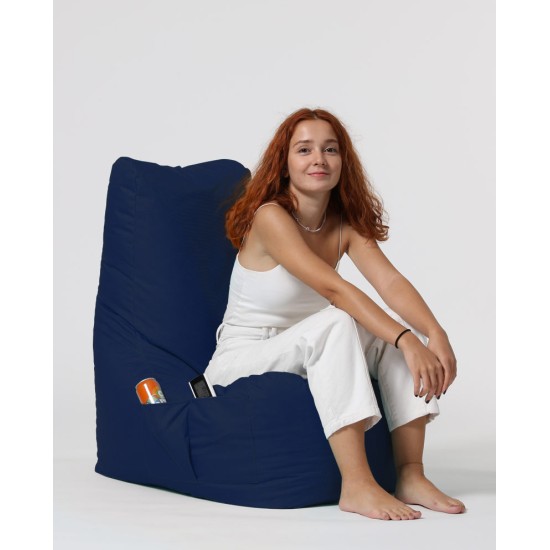 Garden Bean Bag Diamond - Dark Blue Dark Blue Atelier del Sofa Garden Bean Bag Diamond - Dark Blue Dark Blue