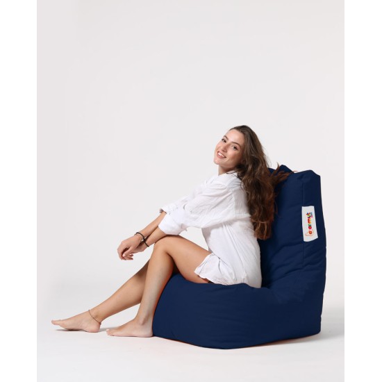 Garden Bean Bag Diamond - Dark Blue Dark Blue Atelier del Sofa Garden Bean Bag Diamond - Dark Blue Dark Blue
