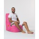Garden Bean Bag Diamond - Pink Pink Atelier del Sofa Garden Bean Bag Diamond - Pink Pink