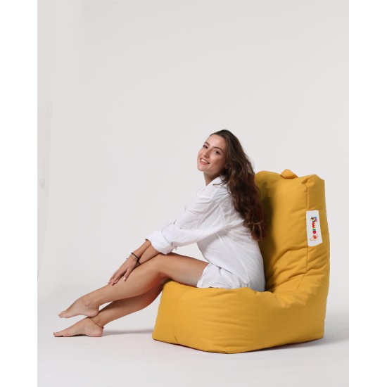Garden Bean Bag Diamond - Yellow Yellow Atelier del Sofa Garden Bean Bag Diamond - Yellow Yellow