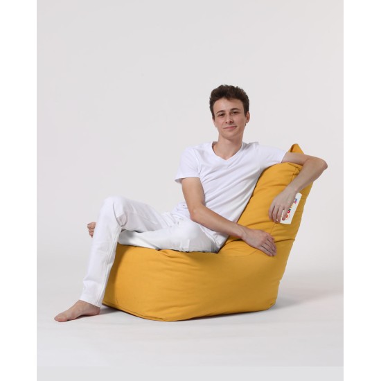 Garden Bean Bag Diamond - Yellow Yellow Atelier del Sofa Garden Bean Bag Diamond - Yellow Yellow