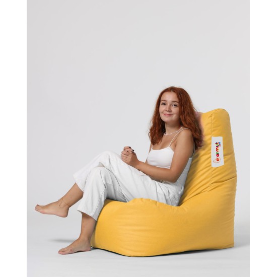 Garden Bean Bag Diamond - Yellow Yellow Atelier del Sofa Garden Bean Bag Diamond - Yellow Yellow