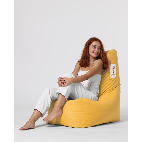 Garden Bean Bag Diamond - Yellow Yellow Atelier del Sofa Garden Bean Bag Diamond - Yellow Yellow