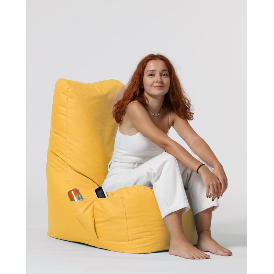 Garden Bean Bag Diamond - Yellow Yellow Atelier del Sofa Garden Bean Bag Diamond - Yellow Yellow