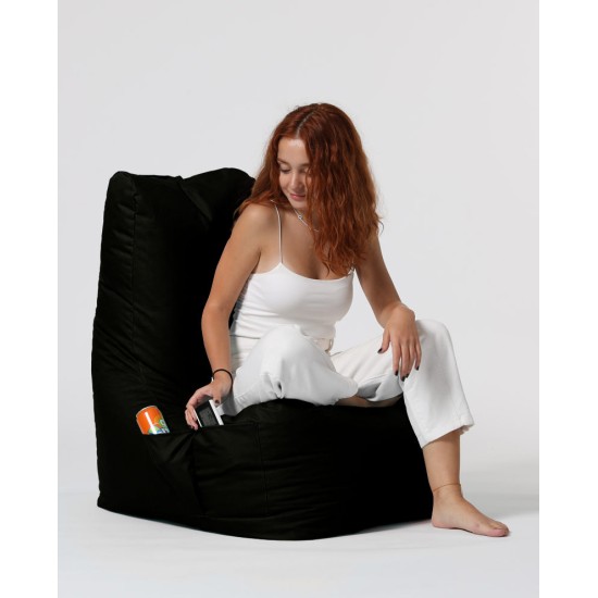 Atelier del Sofa Garden Bean Bag Diamond - Black Black