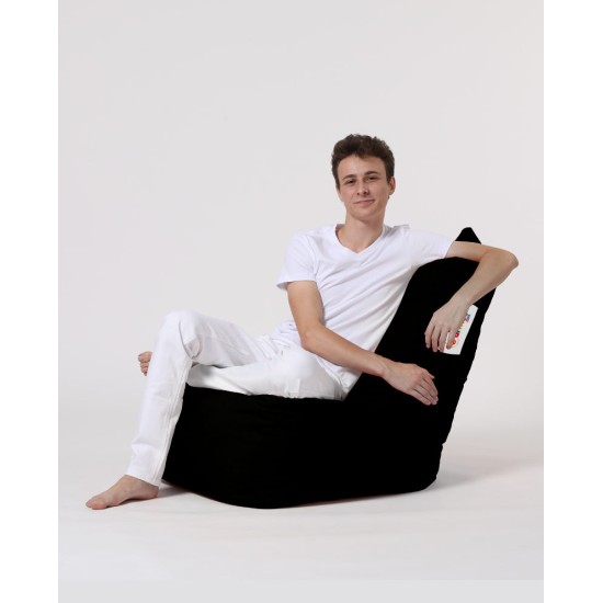 Atelier del Sofa Garden Bean Bag Diamond - Black Black
