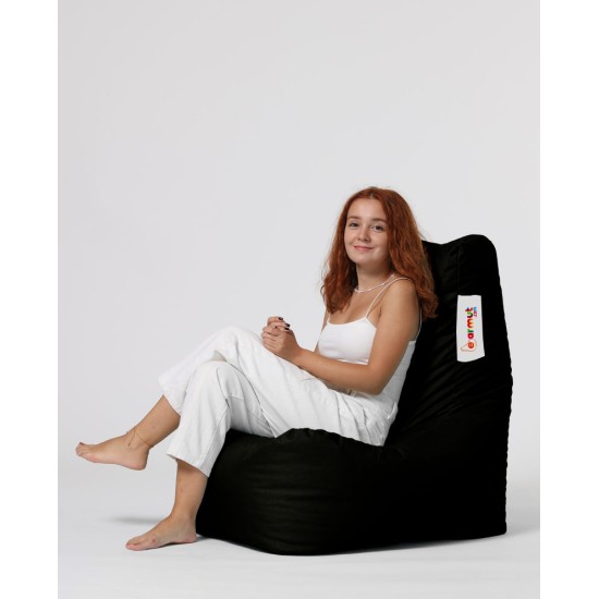 Atelier del Sofa Garden Bean Bag Diamond - Black Black