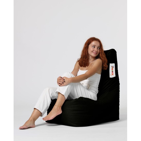 Atelier del Sofa Garden Bean Bag Diamond - Black Black