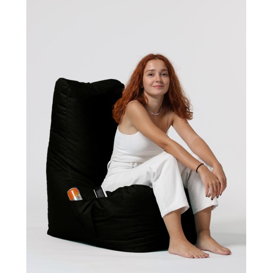 Atelier del Sofa Garden Bean Bag Diamond - Black Black
