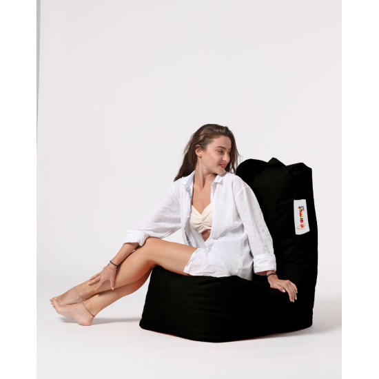 Atelier del Sofa Garden Bean Bag Diamond - Black Black