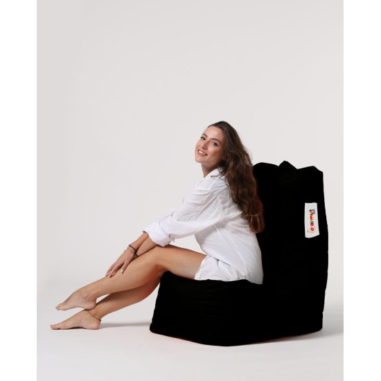 Atelier del Sofa Garden Bean Bag Diamond - Black Black
