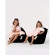 Garden Bean Bag Premium Kids - Black Black Atelier del Sofa Garden Bean Bag Premium Kids - Black Black