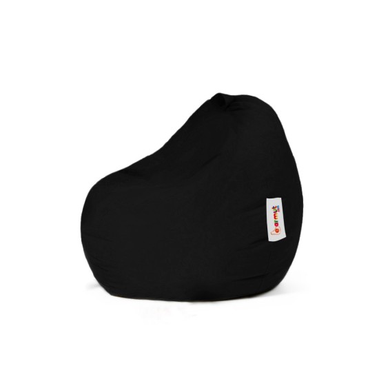 Garden Bean Bag Premium Kids - Black Black Atelier del Sofa Garden Bean Bag Premium Kids - Black Black