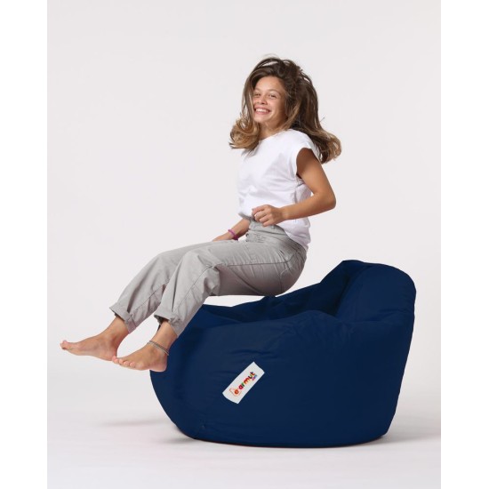 Garden Bean Bag Premium XXL - Dark Blue Dark Blue Atelier del Sofa Garden Bean Bag Premium XXL - Dark Blue Dark Blue
