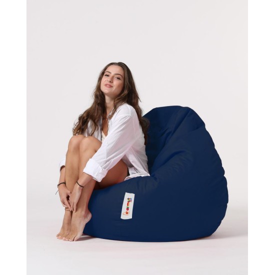 Garden Bean Bag Premium XXL - Dark Blue Dark Blue Atelier del Sofa Garden Bean Bag Premium XXL - Dark Blue Dark Blue