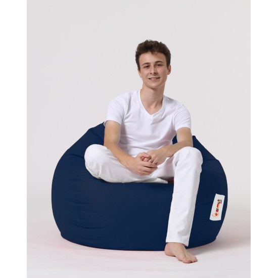 Garden Bean Bag Premium XXL - Dark Blue Dark Blue Atelier del Sofa Garden Bean Bag Premium XXL - Dark Blue Dark Blue