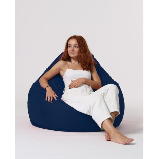 Garden Bean Bag Premium XXL - Dark Blue Dark Blue Atelier del Sofa Garden Bean Bag Premium XXL - Dark Blue Dark Blue