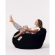 Garden Bean Bag Premium XXL - Black Black Atelier del Sofa Garden Bean Bag Premium XXL - Black Black