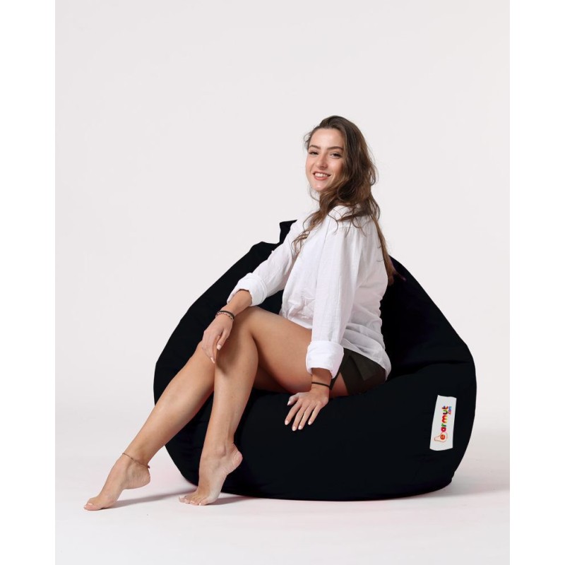 Atelier del Sofa Garden Bean Bag Premium XXL - Black Black