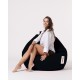 Garden Bean Bag Premium XXL - Black Black Atelier del Sofa Garden Bean Bag Premium XXL - Black Black
