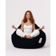 Garden Bean Bag Premium XXL - Black Black Atelier del Sofa Garden Bean Bag Premium XXL - Black Black