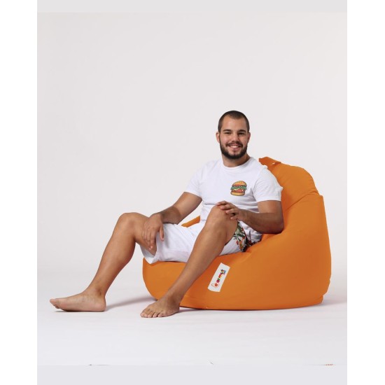 Atelier del Sofa Garden Bean Bag Premium XXL - Orange Orange