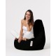 Garden Bean Bag Drop L - Black Black Atelier del Sofa Garden Bean Bag Drop L - Black Black