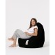 Garden Bean Bag Drop L - Black Black Atelier del Sofa Garden Bean Bag Drop L - Black Black