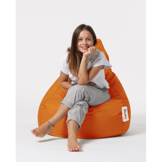 Garden Bean Bag Drop L - Orange Orange Atelier del Sofa Garden Bean Bag Drop L - Orange Orange