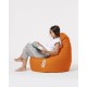 Garden Bean Bag Drop L - Orange Orange Atelier del Sofa Garden Bean Bag Drop L - Orange Orange