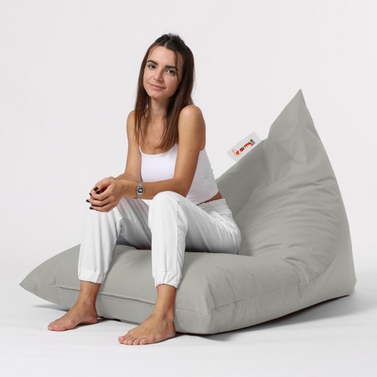 Garden Bean Bag Pyramid Big Bed Pouf - Fume Fume Atelier del Sofa Garden Bean Bag Pyramid Big Bed Pouf - Fume Fume