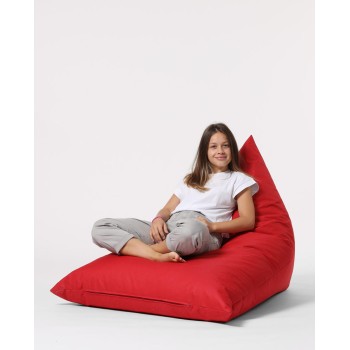 Garden Bean Bag Pyramid Big Bed Pouf - Red Red