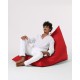 Atelier del Sofa Garden Bean Bag Pyramid Big Bed Pouf - Red Red