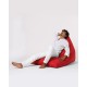 Atelier del Sofa Garden Bean Bag Pyramid Big Bed Pouf - Red Red