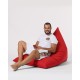 Atelier del Sofa Garden Bean Bag Pyramid Big Bed Pouf - Red Red