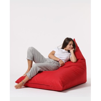 Garden Bean Bag Pyramid Big Bed Pouf - Red Red