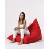 Atelier del Sofa Garden Bean Bag Pyramid Big Bed Pouf - Red Red